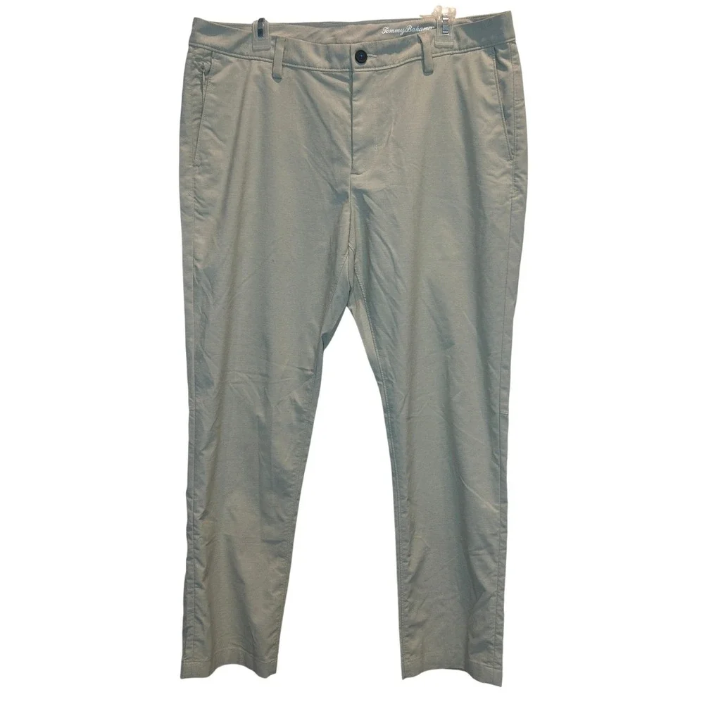 Tommy Bahama Performance Pants Men's 36x30 Khaki‎ Tan Straight Leg Chinos